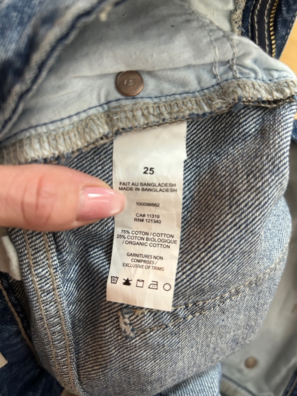 Dynamite Mika Mid-Rise Straight Leg Jeans – Blue Denim – Size 25 - Picture 4 of 5
